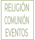 Religión, comunión y eventos